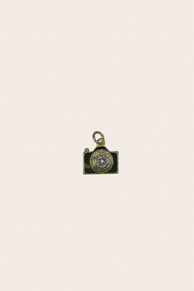 Golden Diamond Camera Charm