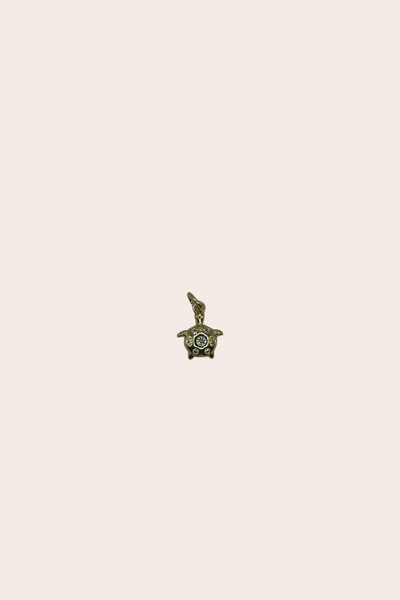 Small Turtle Diamonds Charm