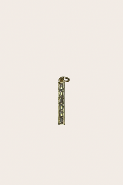 Dainty Rectangle cz Charm