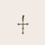 Dainty Pearls cz Cross Charm