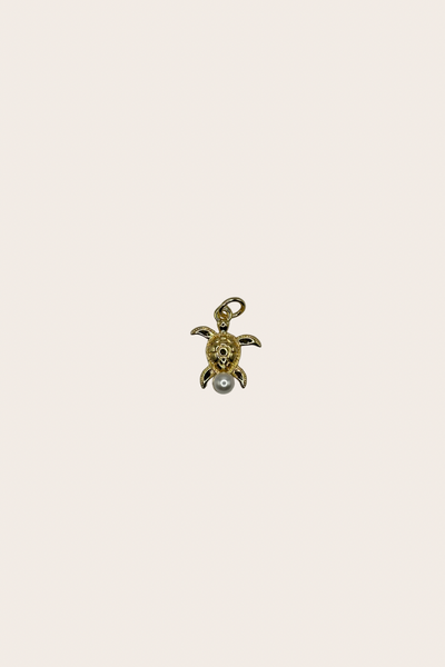 Pearl Turtle Charm