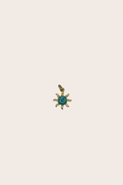 Small Blue Sun Charm