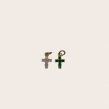 Mini Color Diamonds Cross Charm