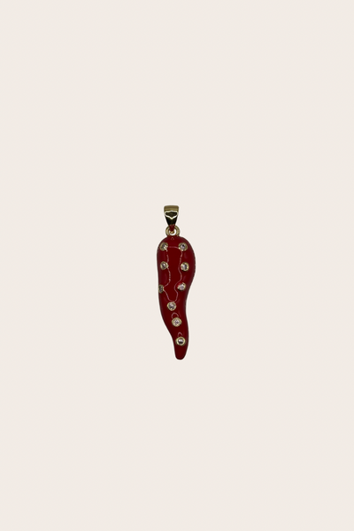 Red Chili Diamonds Charm