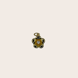 Golden Diamond Flower Charm