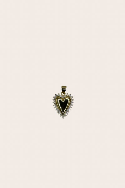 Mid Heart cz Charm