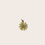 Golden Petals Diamond Flower Charm