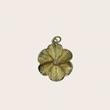 Flower with Diamond Charm