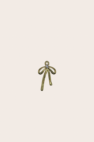 Girly Bow cz Charm