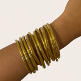 Golden Jelly Bangles